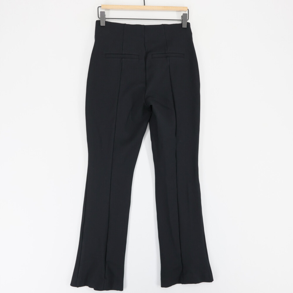 Spanx Perfect Fit Ponte Flare Pants Womens M Black Pintuck High Rise Pull On - Picture 2 of 12